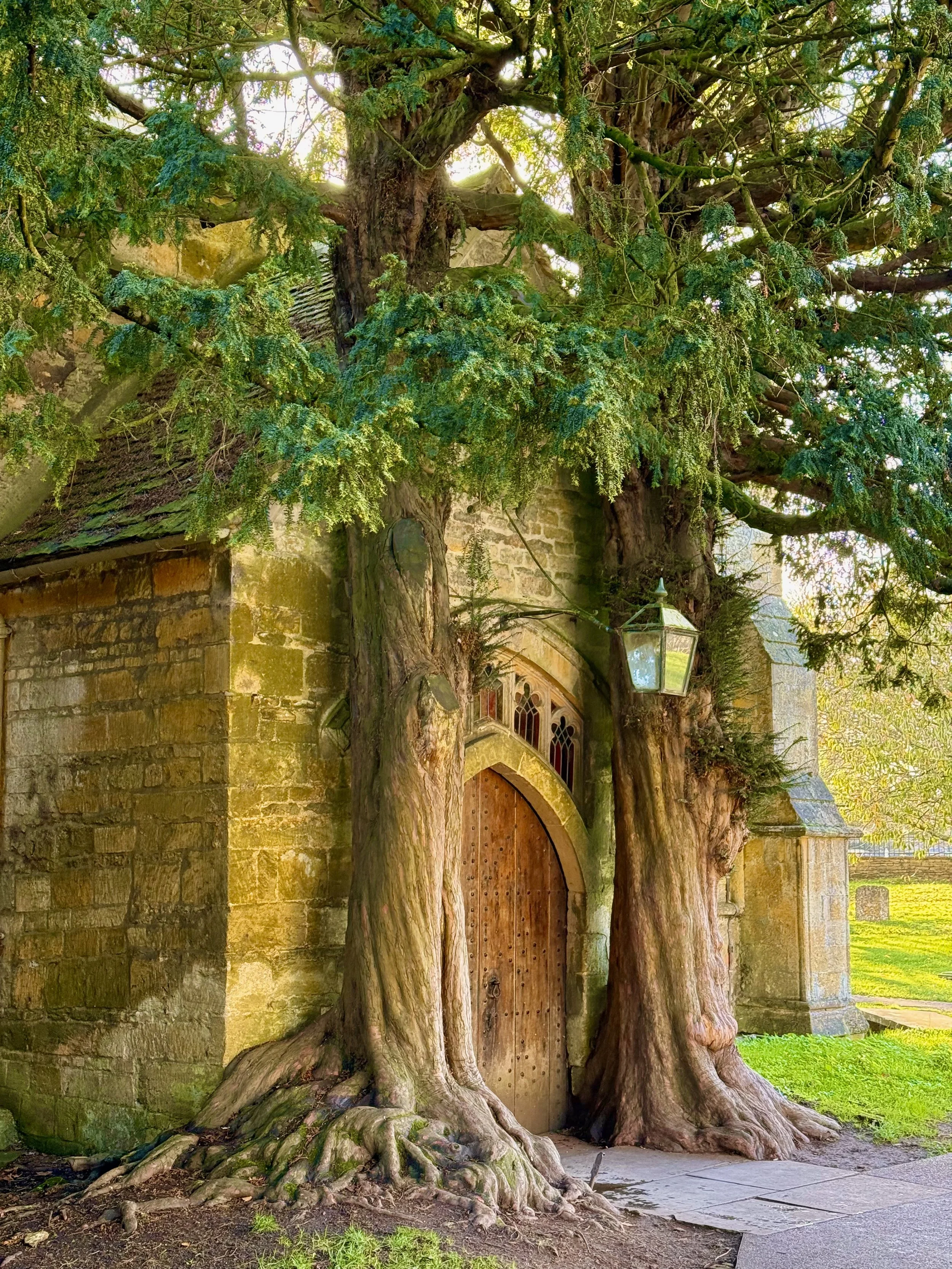 The famous doors at St. Edwards Church in Stow on the Wold. 