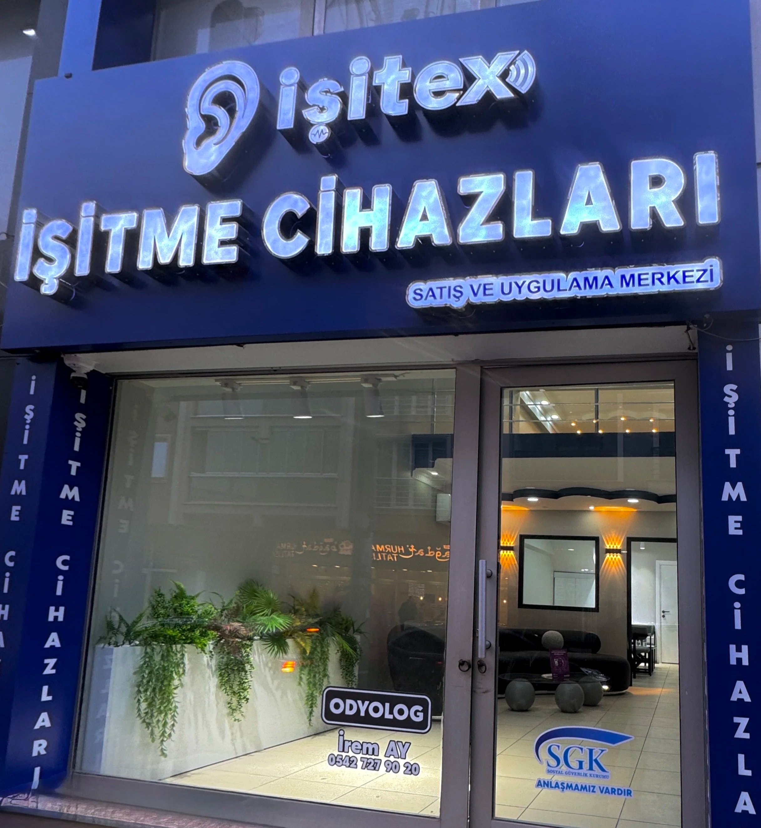 Bursa Nilüfer İşitex işitme cihazları uygulama merkezi dış mekân