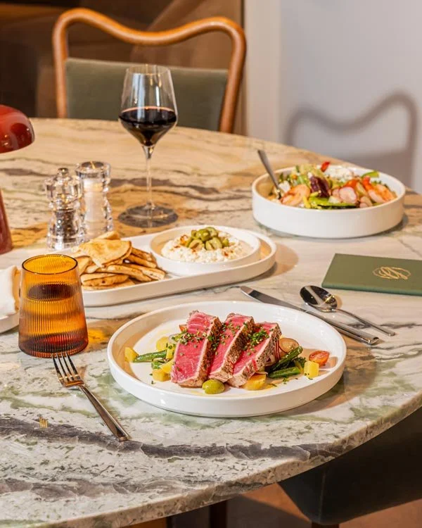 Modern restaurant interior bar seating Georgie's Place Midland TX