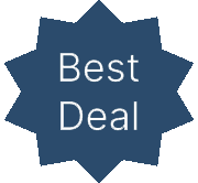 Badge with a starburst shape that says 'Best Deal'