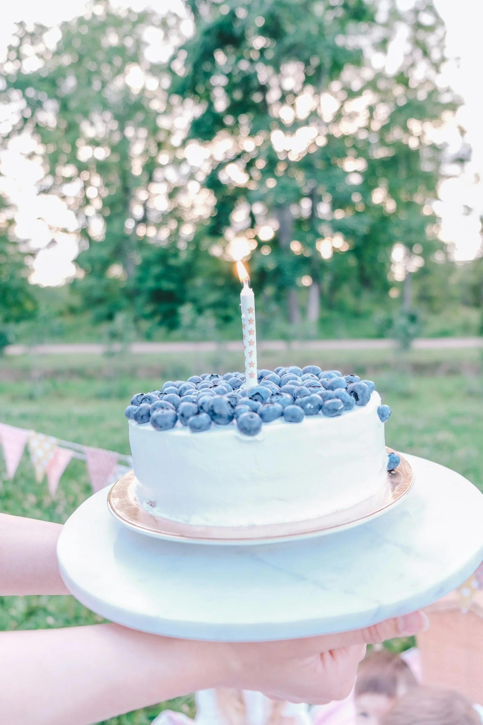 One Big, Beautiful Blue Birthday Cake
