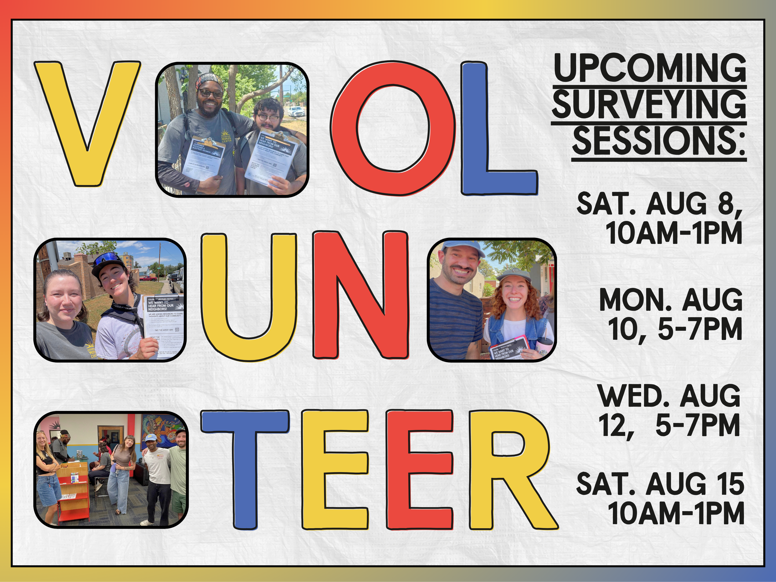 Volunteer Day (Canvassing Survey Session) 