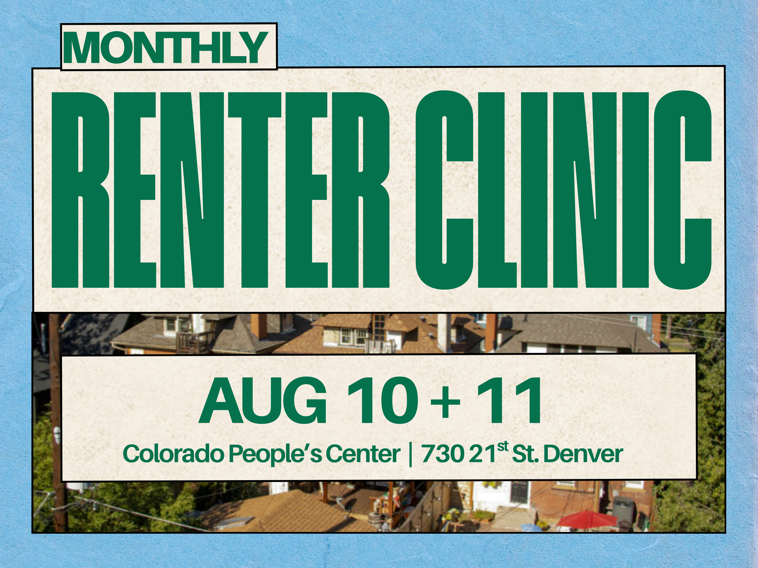 Renter Clinic (monthly)