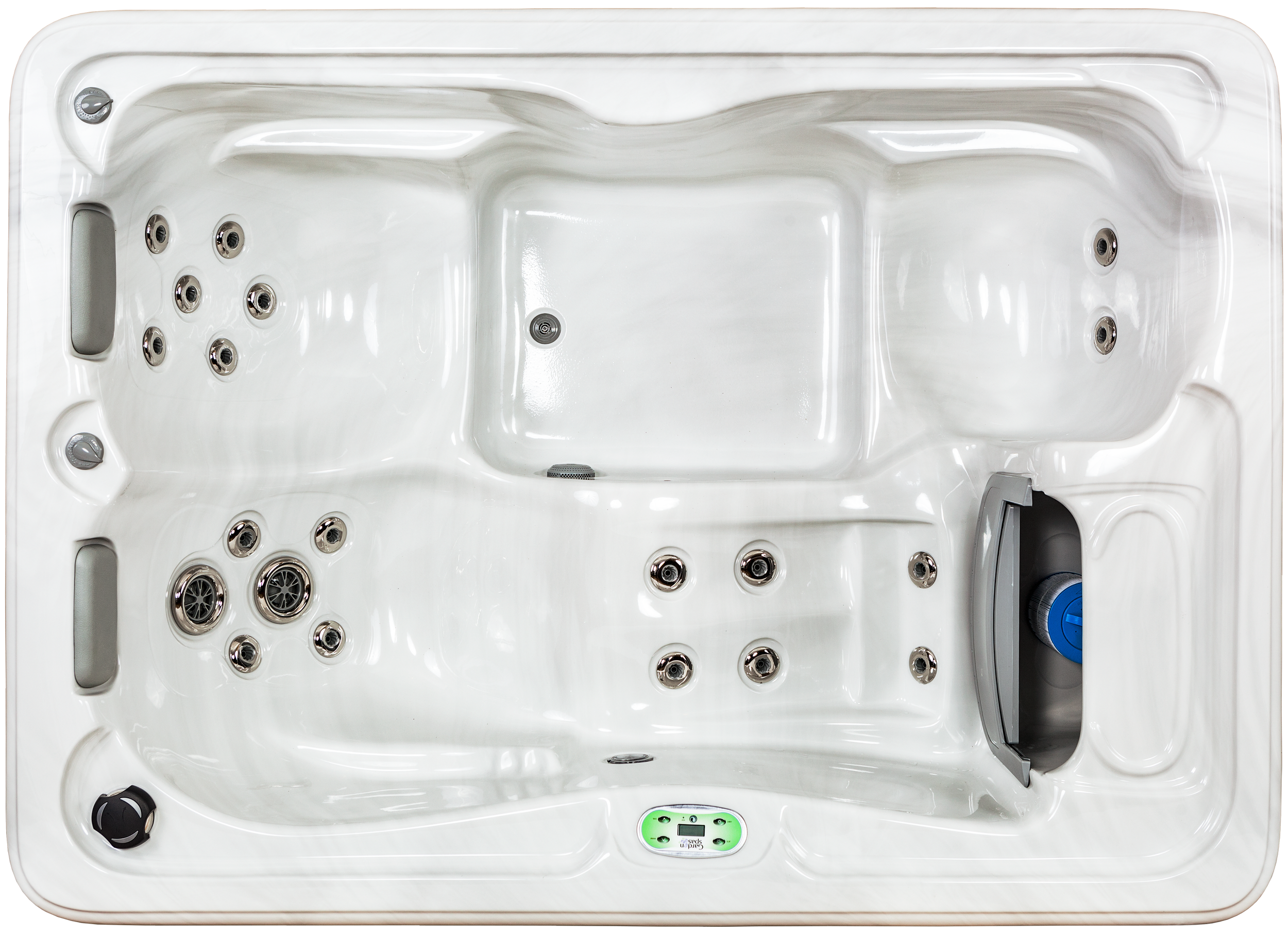 Smaller size hot tub for two or three people