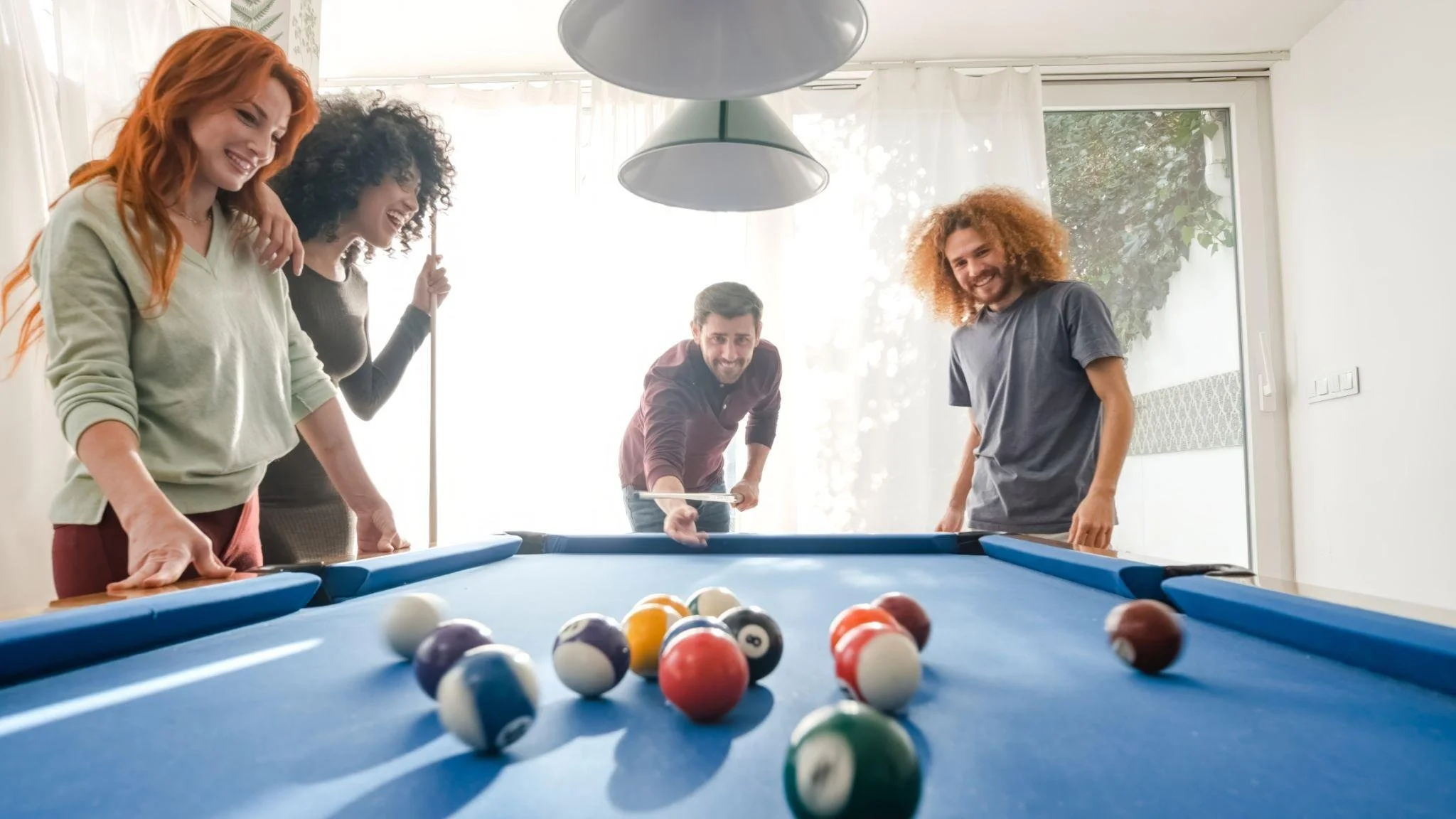 Enjoy a game of pool with friends
