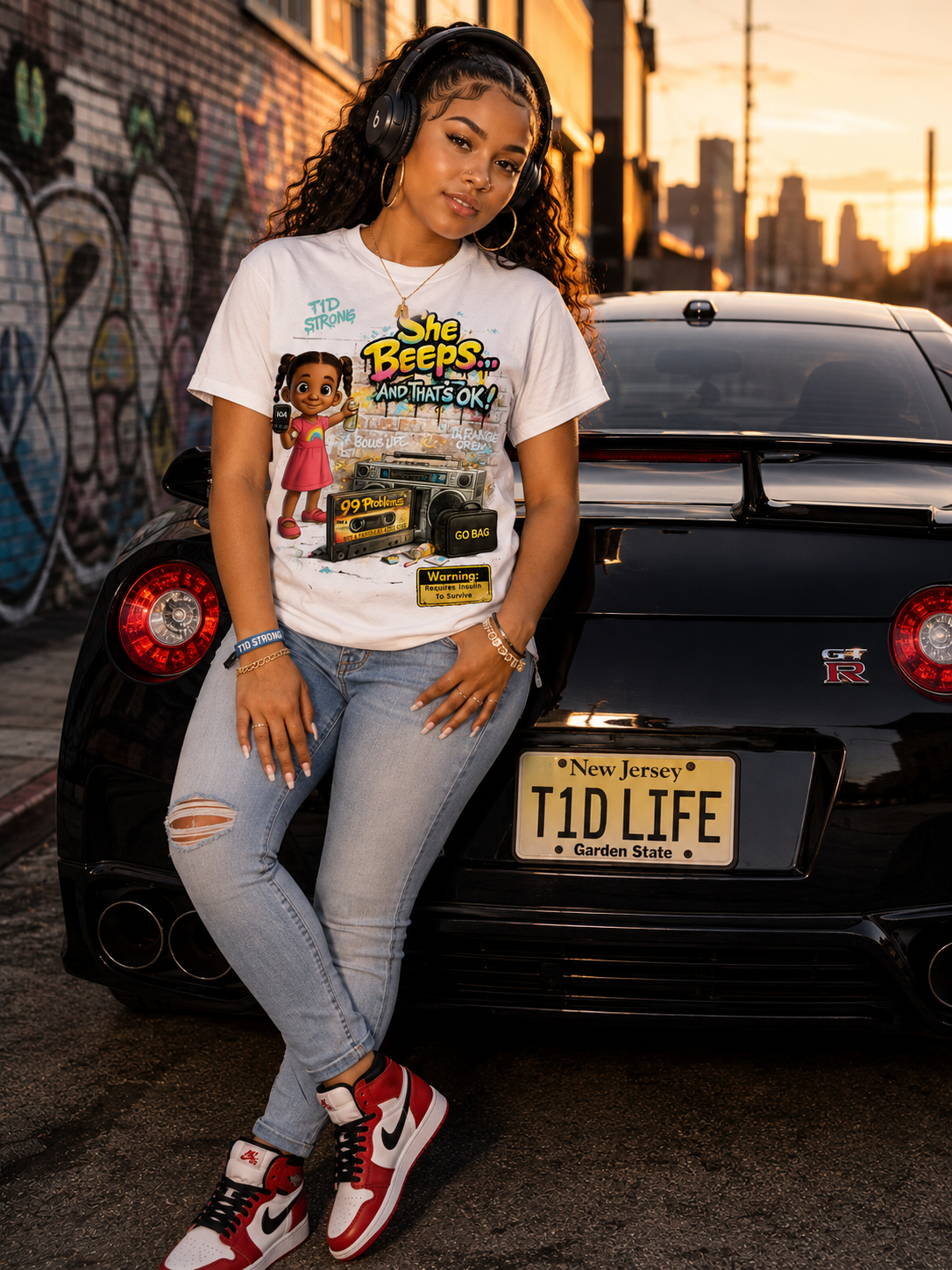 She Beeps… And That’s OK!” Type 1 Diabetes T-Shirt
