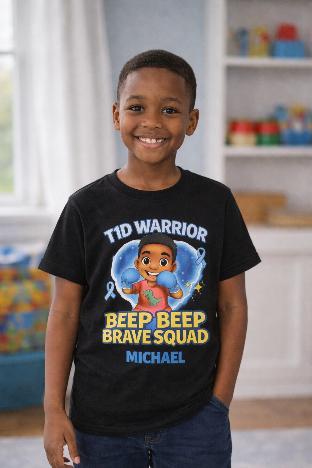 michael wearing warrior tshirt.png