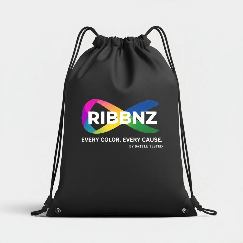 RIBBNZ Logo Drawstring Backpack