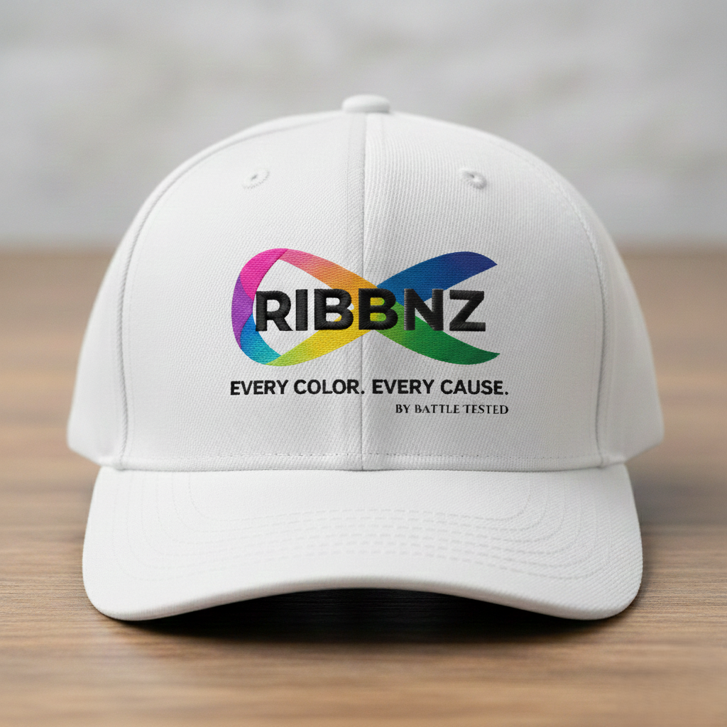 RIBBNZ white baseball hat.png