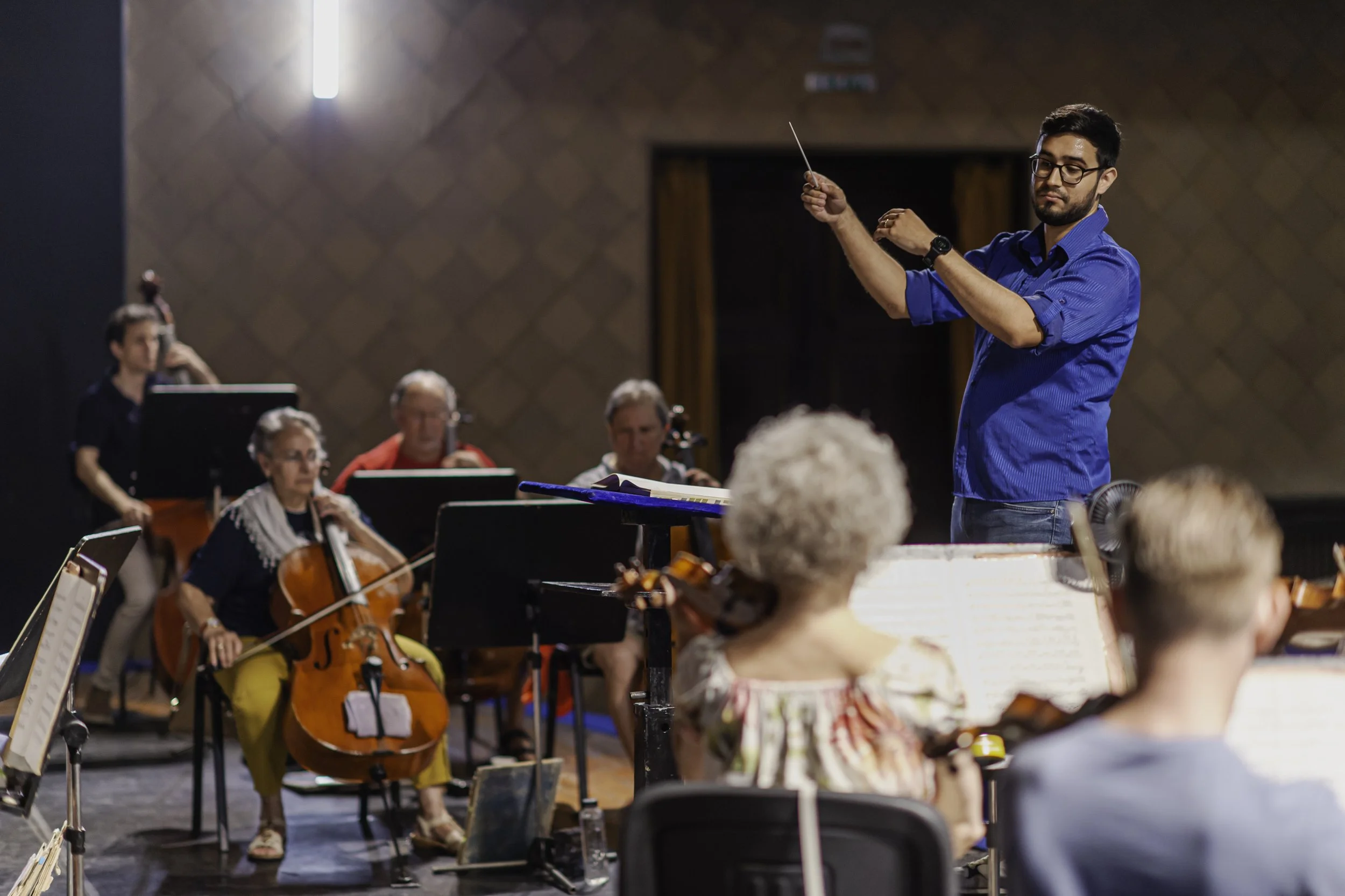 Igor Martínez conducting the Constanta Opera Orchestra, Romania