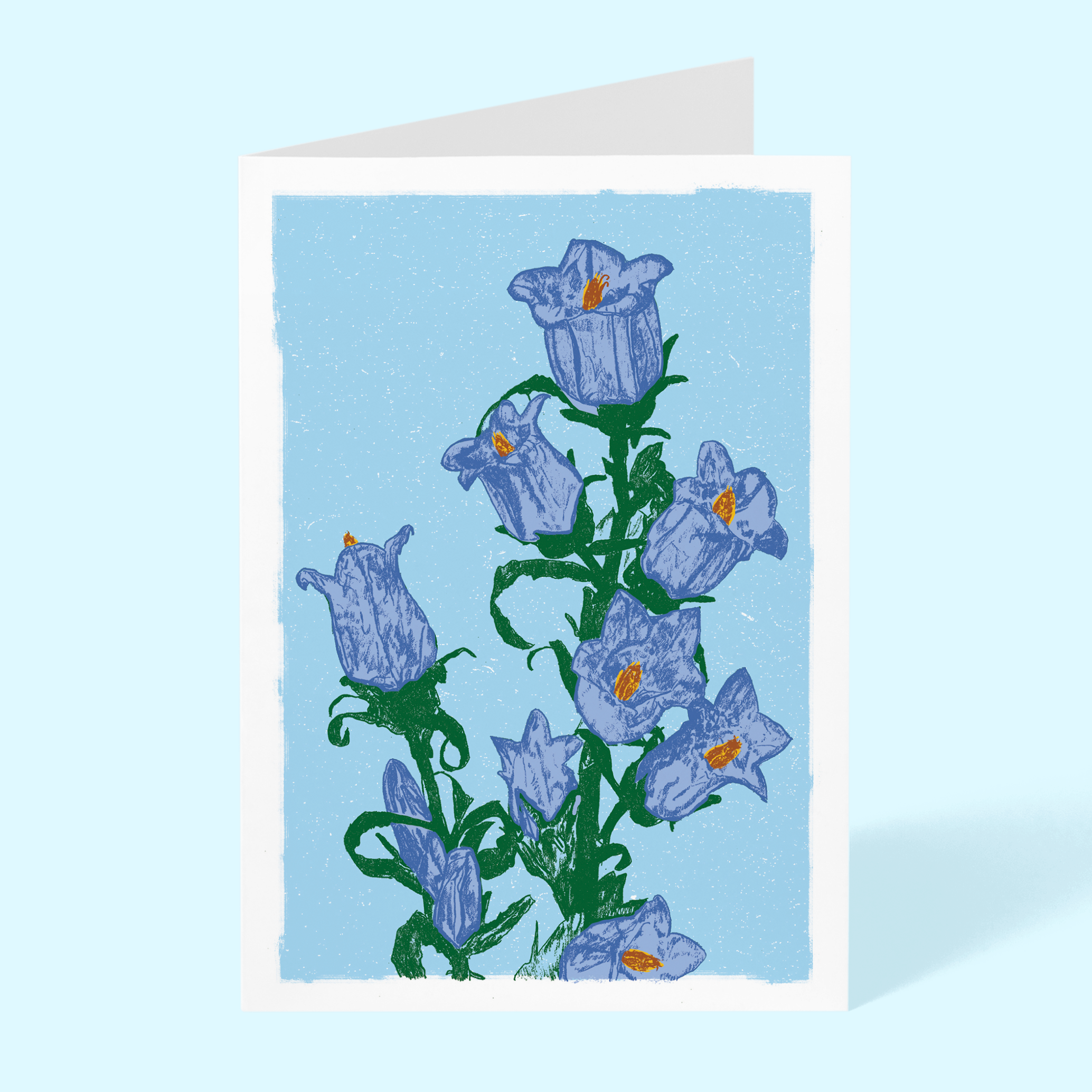 Bellflowers Blank 5"x 7" Greeting Card