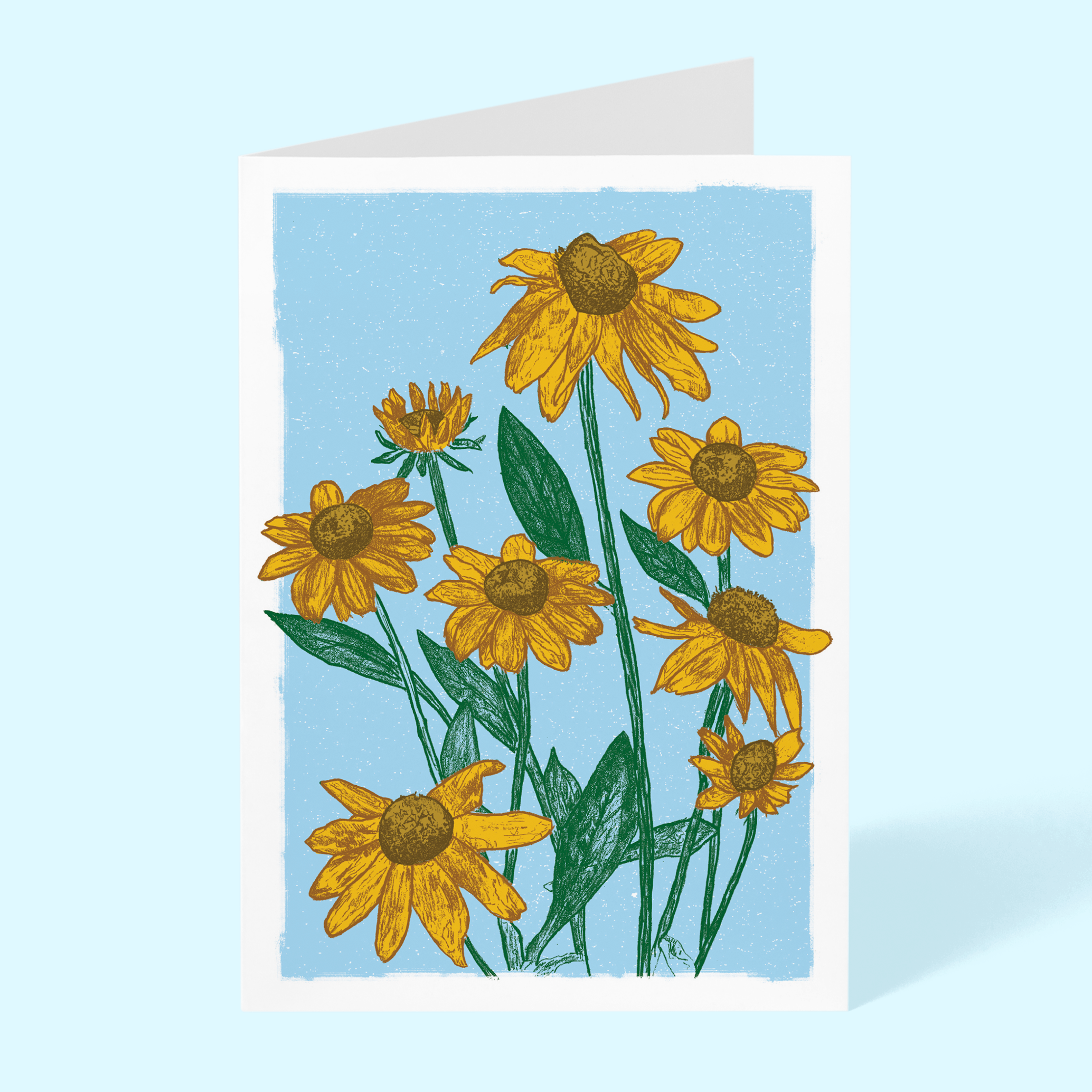 Black Eyed Susans 5" x 7" Blank Greeting Card