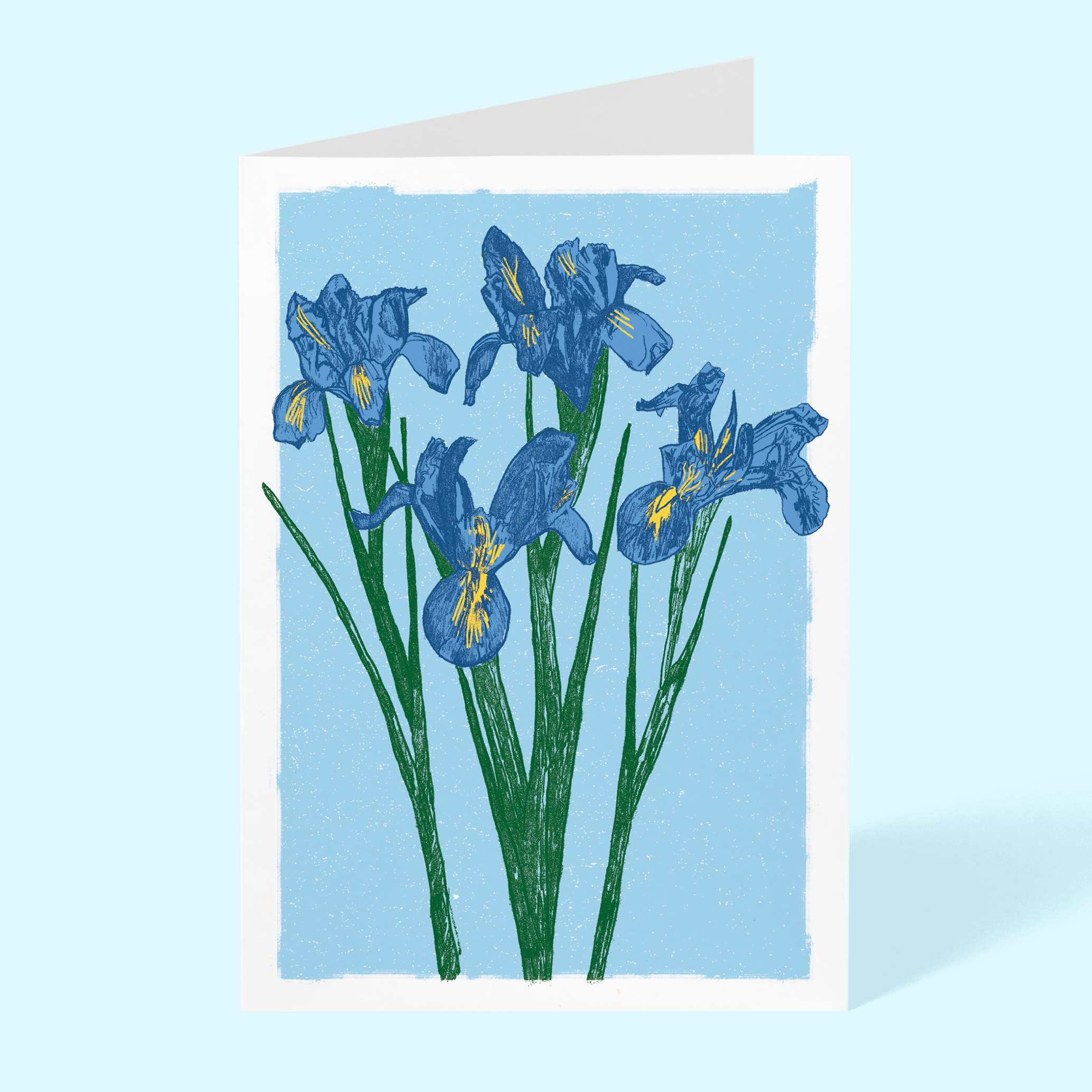 Irises Blank 5"x7" Greeting Card