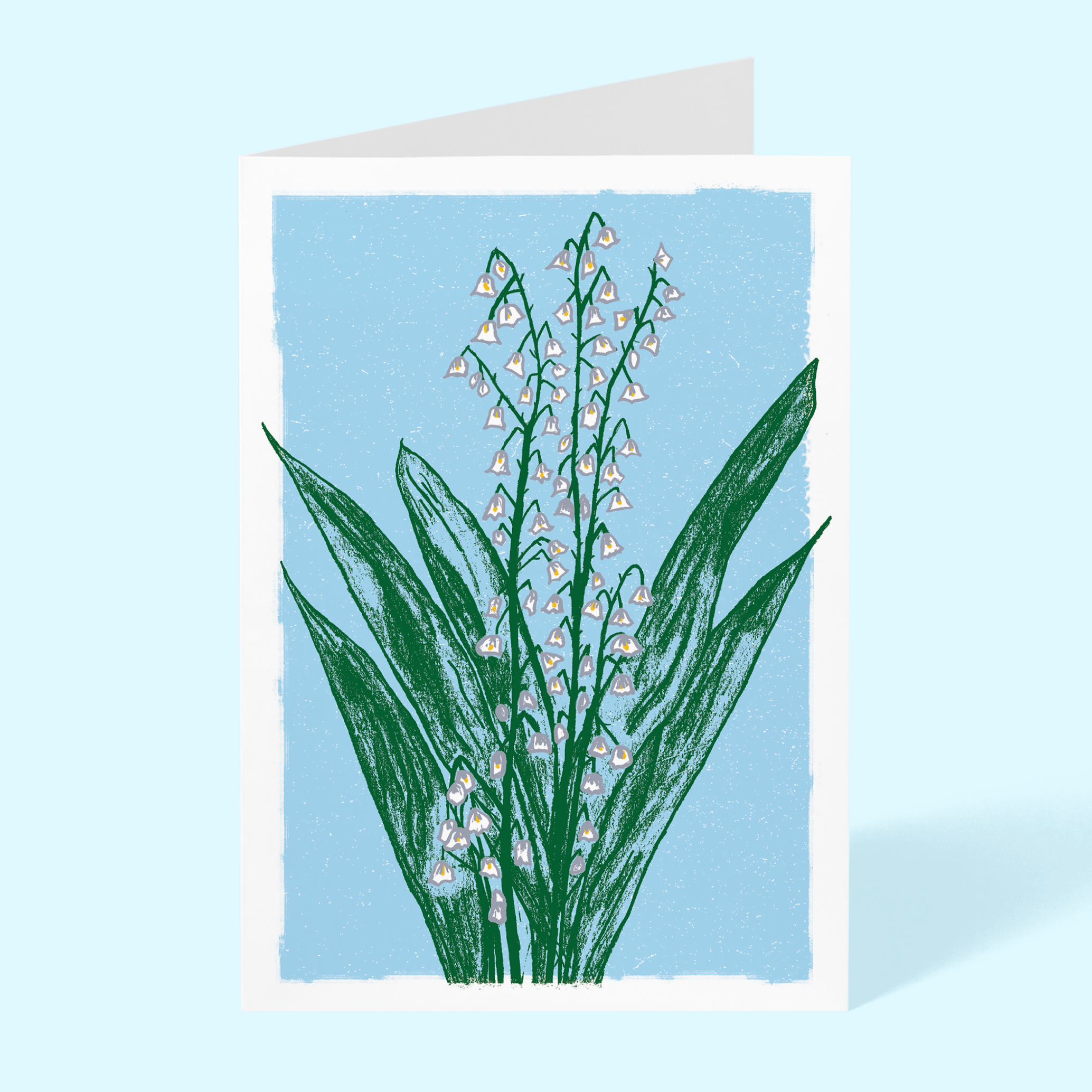 Lily of the Valley Blank 5"x 7" Greeting Card