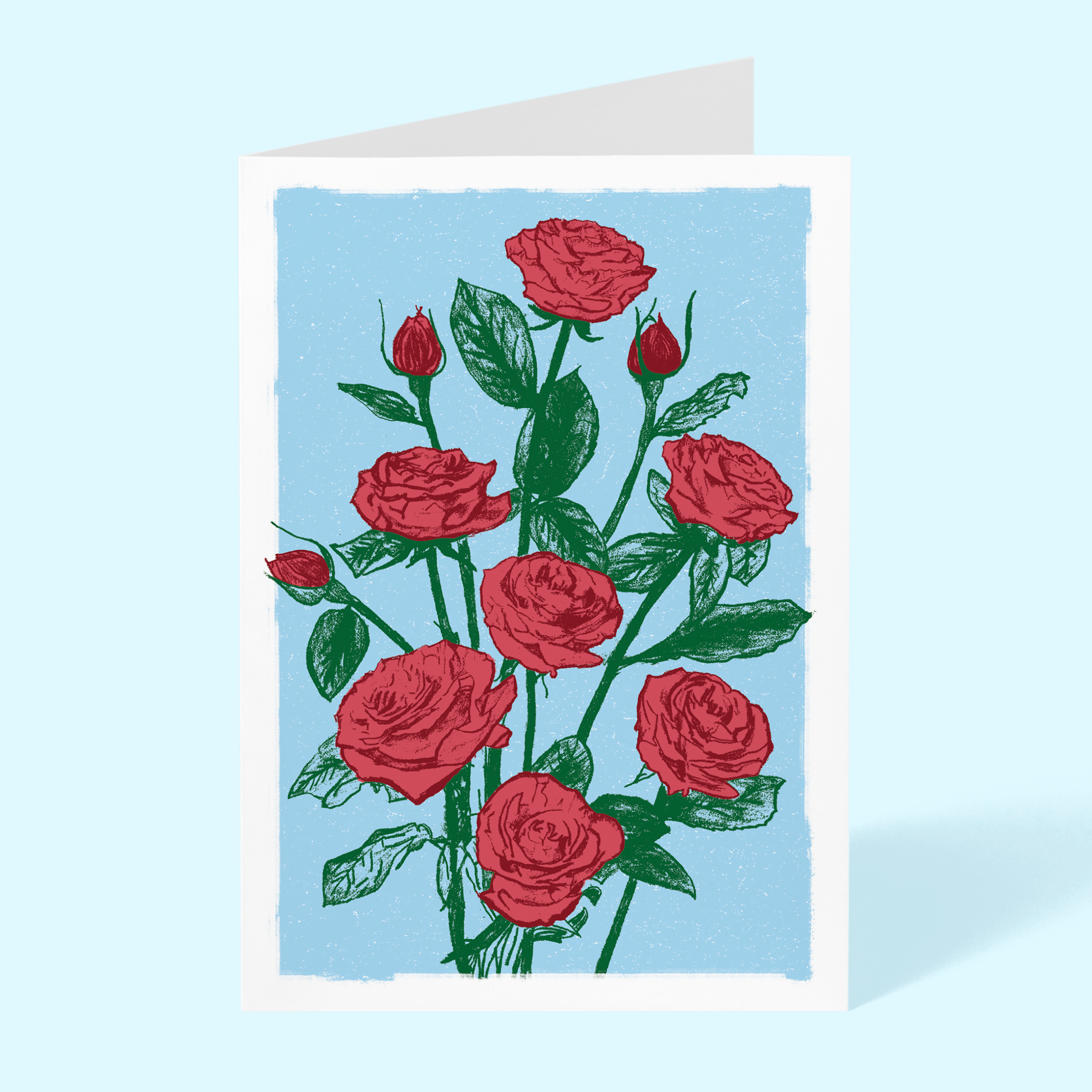 Roses Blank 5"x"7 Greeting Card