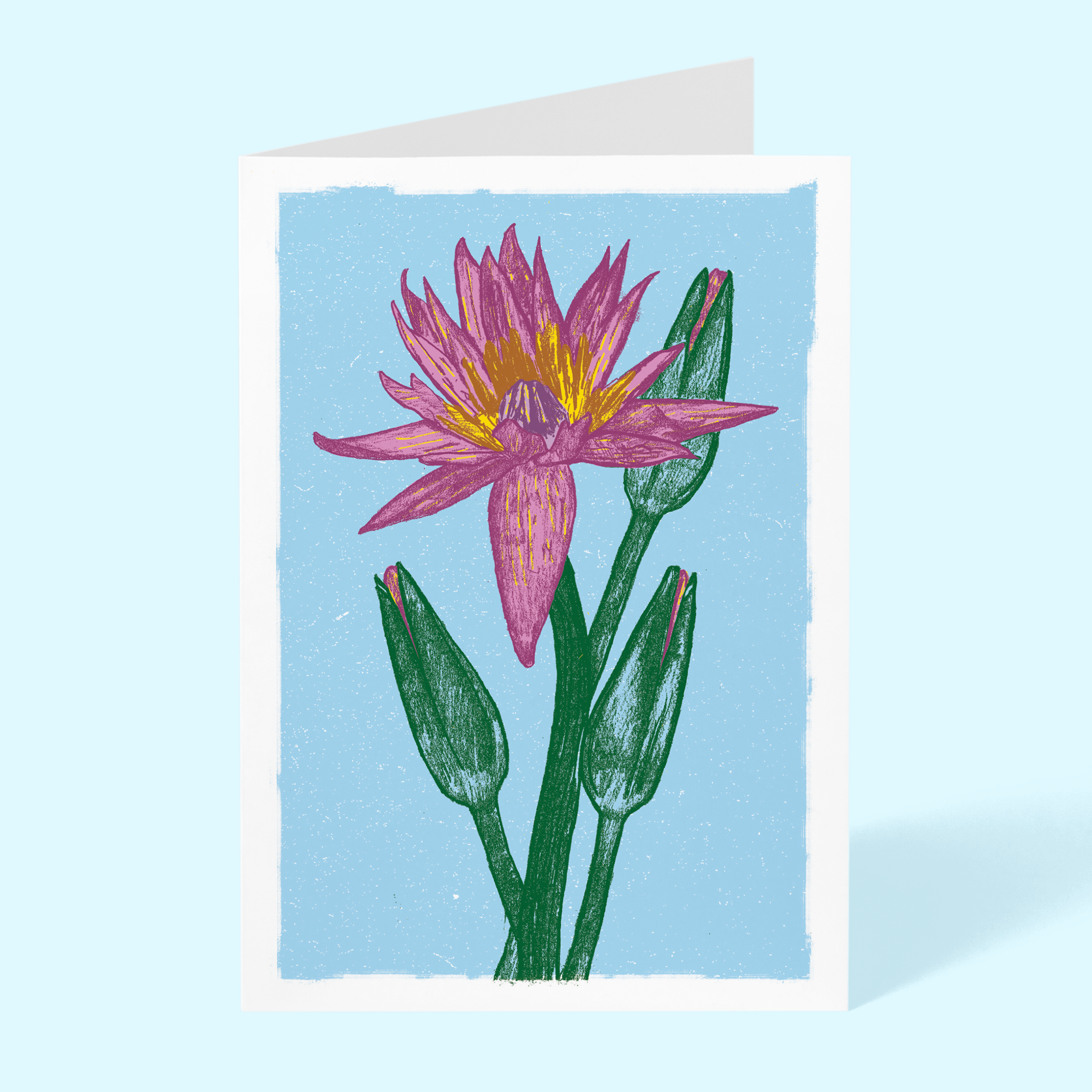 Water Lillies Blank 5"x 7" Greeting Card