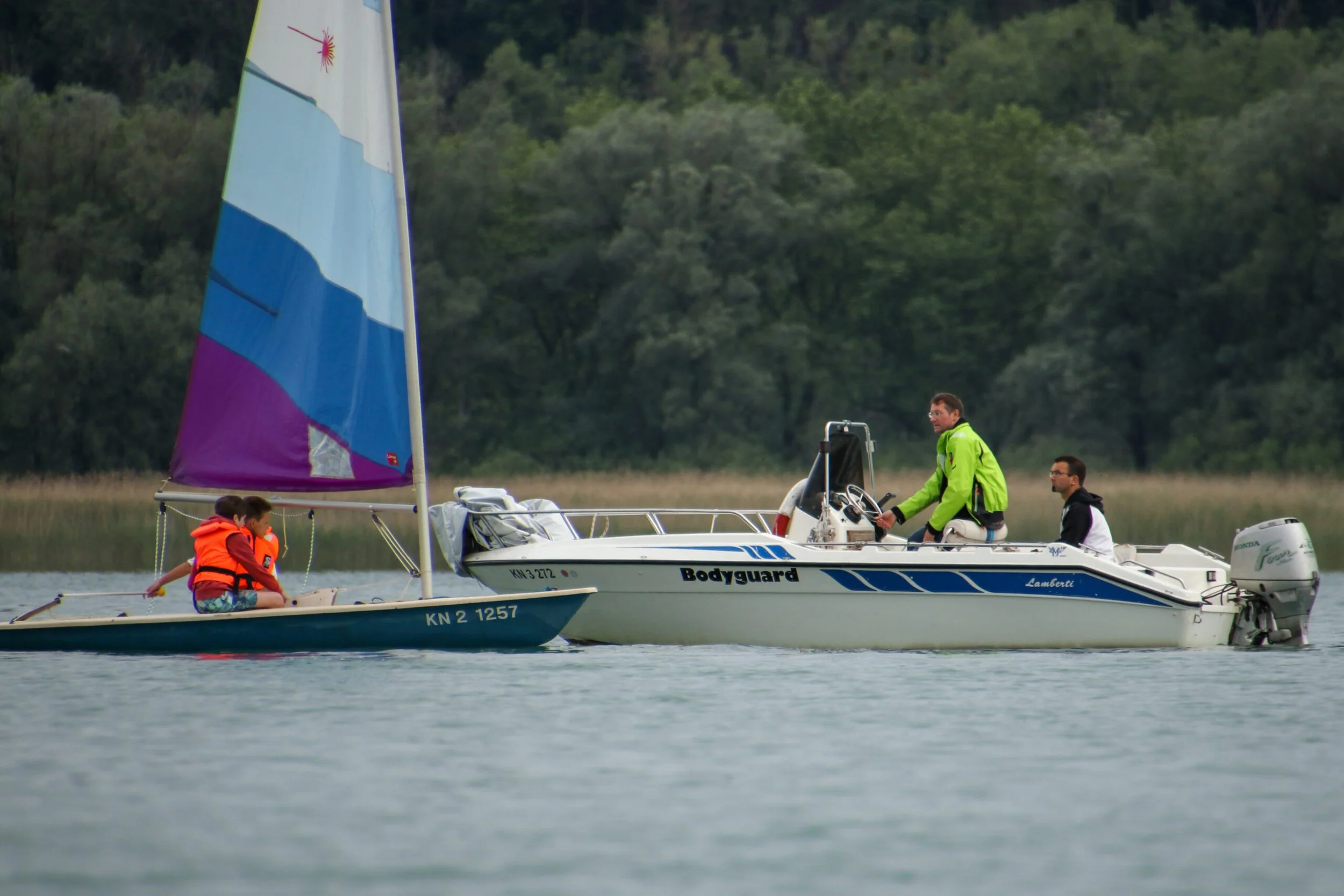 Laser & Motor Begleiboot