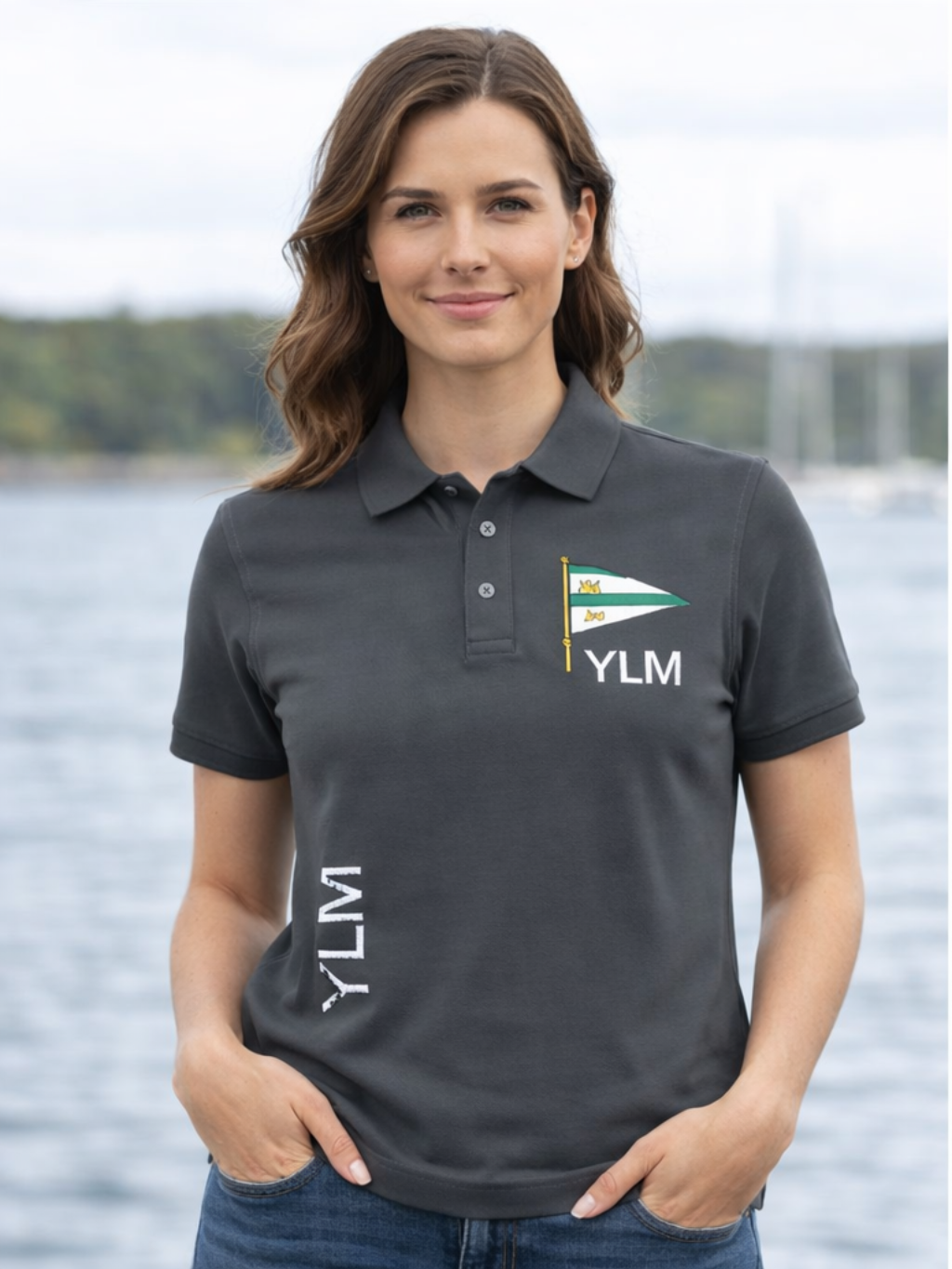 Polo-Shirt Wimpel gedruckt