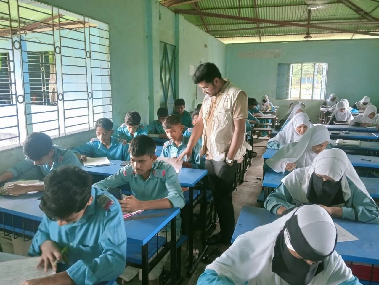 YASID Program Manager Visits Chankhula Model High School During Half-Yearly Exams