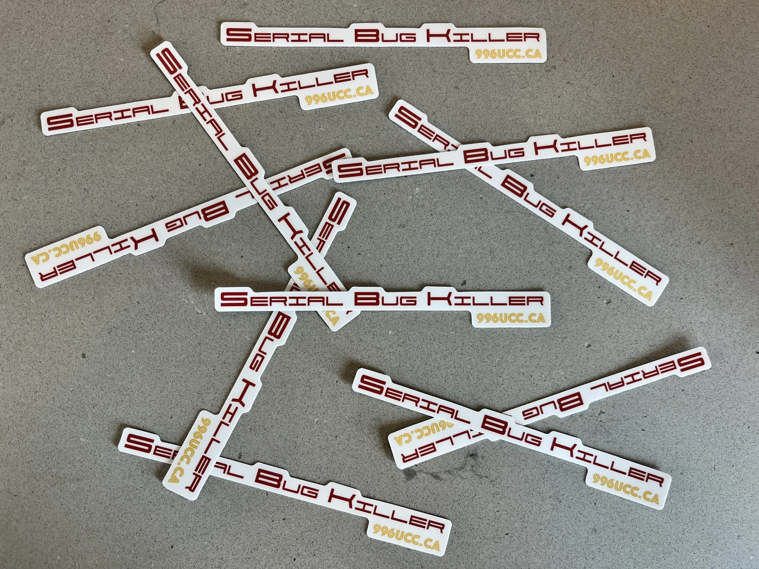 996ucc Serial Bug Killer Sticker