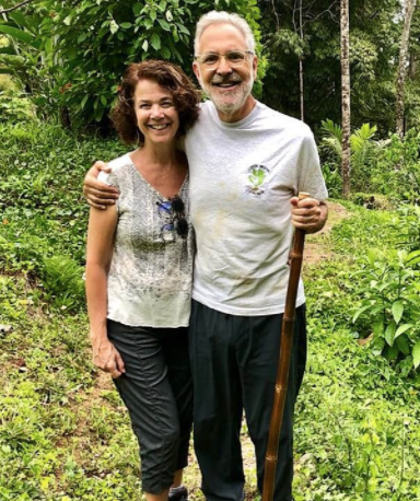 From left: Terry and Tom Newmark, co-owners of Finca Luna Nueva.