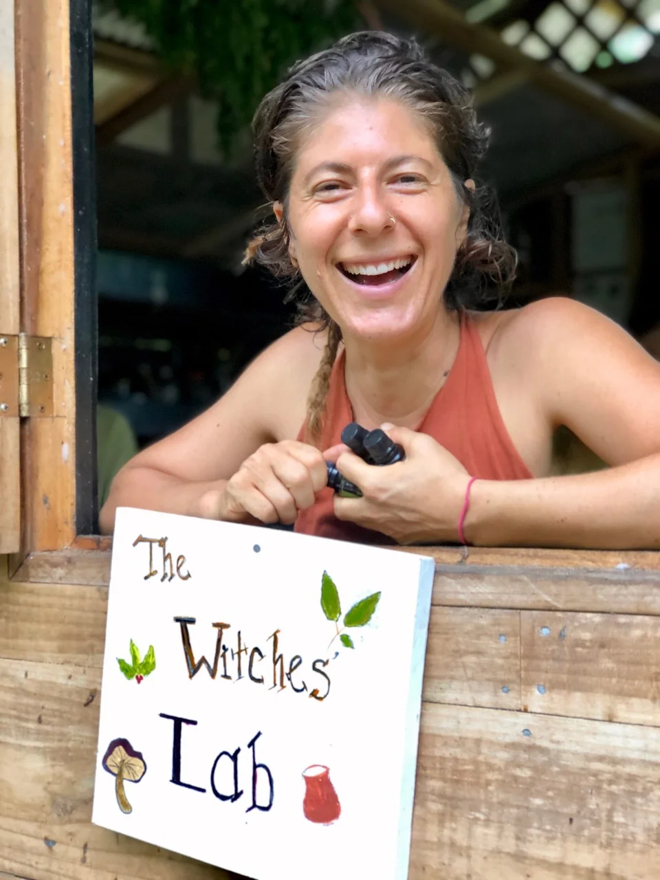 Herbalist Sarit Bianca at Punta Mona in Costa Rica