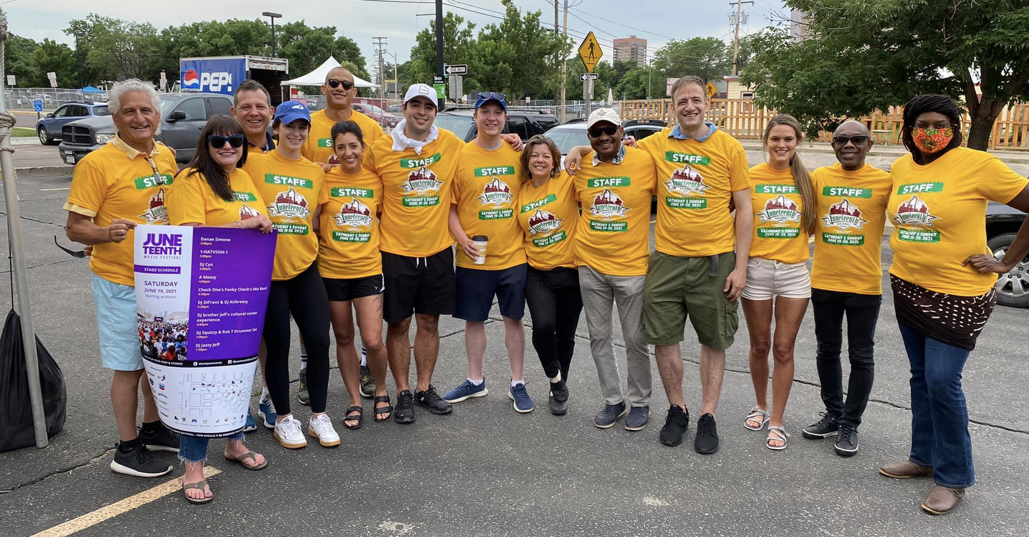 U.S. Hemp Roundtable members volunteered to work at the Juneteenth Music Festival on June 19 in Denver, CO – Photo: U.S. Hemp Roundtable Facebook Page