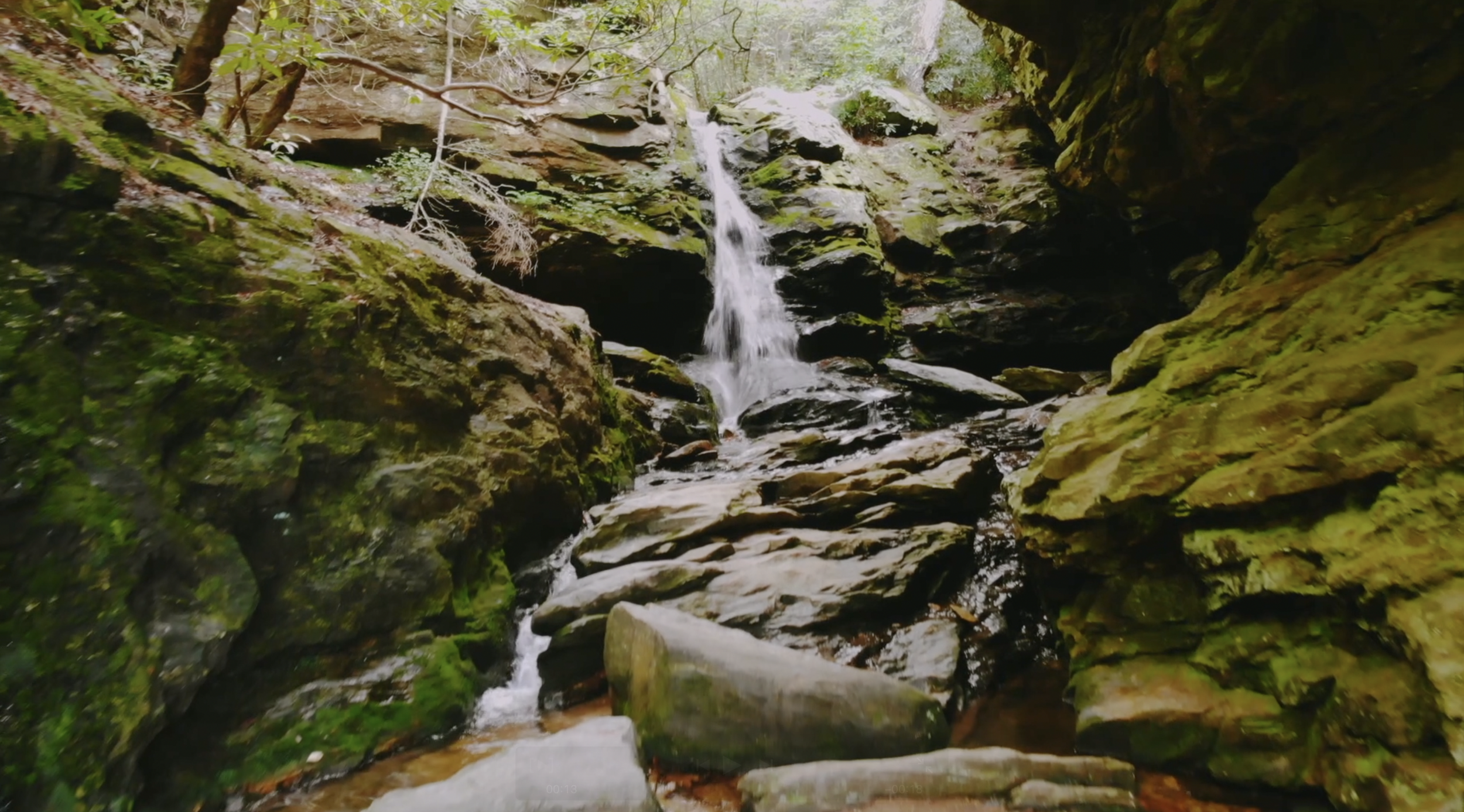 Hanging Rock, NC Drone Video Waterfall