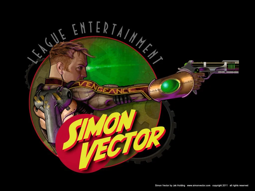 The artist Johnny Atomic drawing a cartoon monster in a sketchbook. The sketchbook is on a wooden table with dice and pens. Text on the image reads, 'A game born from a sketchbook! Sketchy Adventures.'