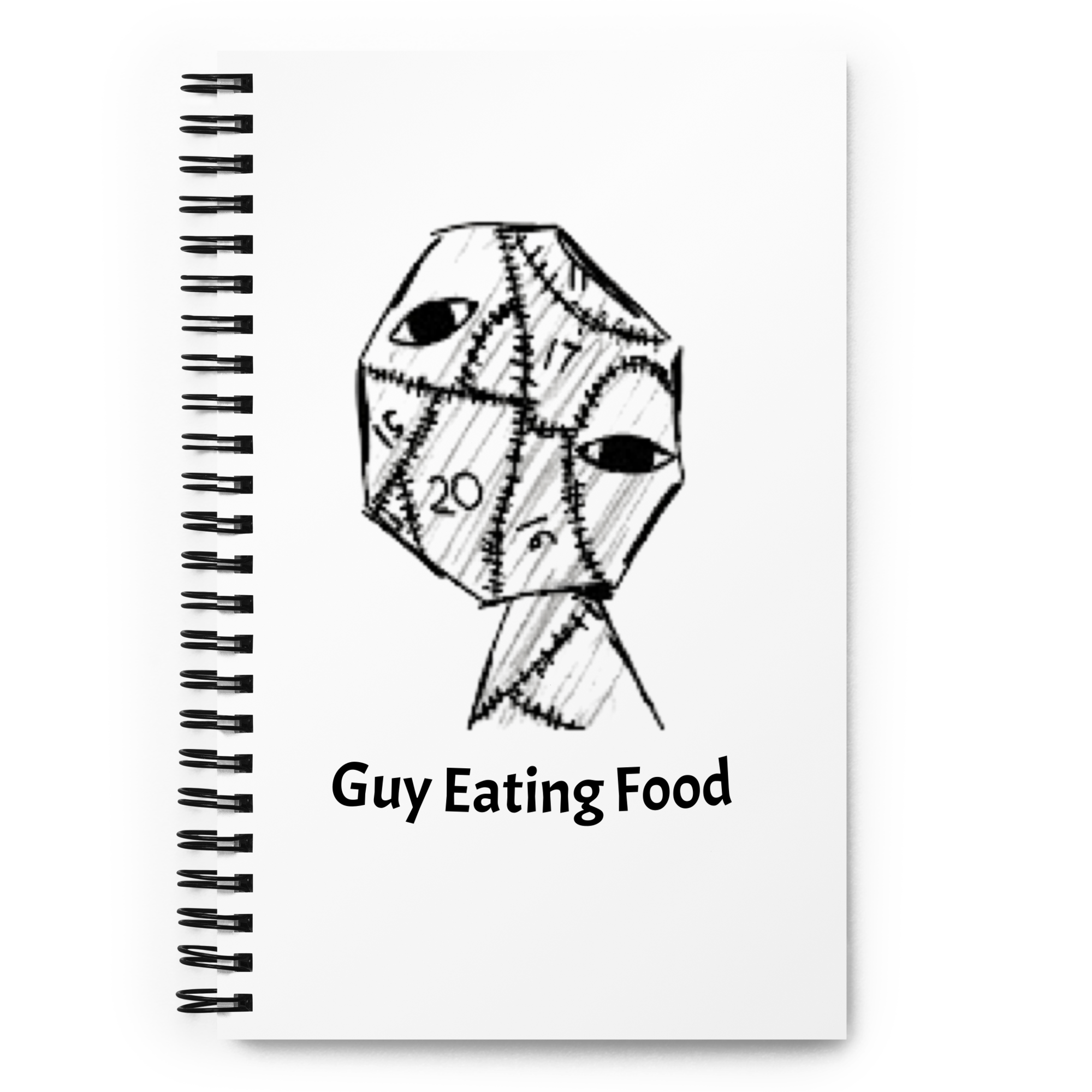Guy Eating Food Spiral Notebook