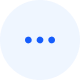 Blue speech bubble with three dots inside