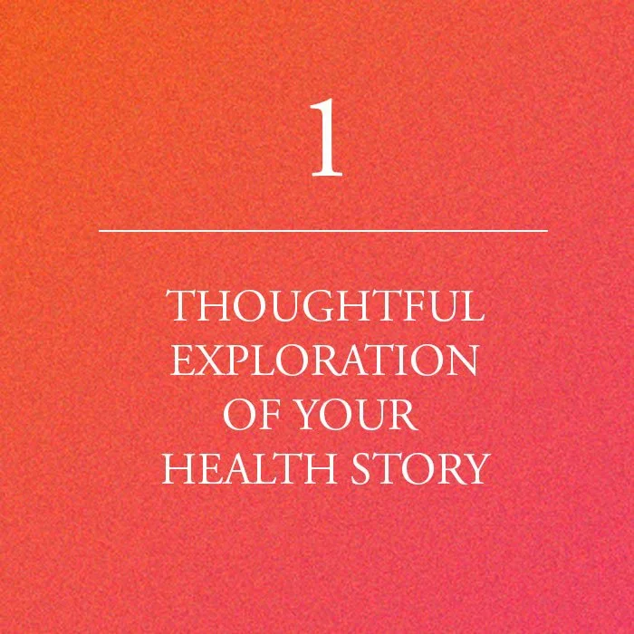 Step 1 - Thoughtful exploration of your health story