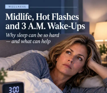 Sleep, Hot Flashes, and the 3 A.M. Wake-Up Call: Reclaiming Rest in Midlife