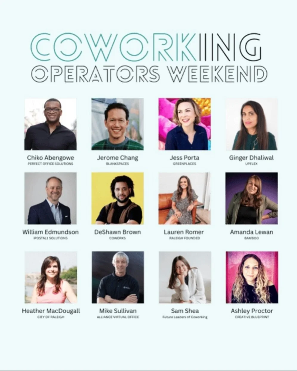 Thrilled that our Founder, @jeromeusa1, is taking the stage at Coworking Operators Weekend this Friday in Raleigh! 🌟

Big ideas, real conversations, and the chance to connect with the innovators shaping coworking. Catch the conversation and follow a
