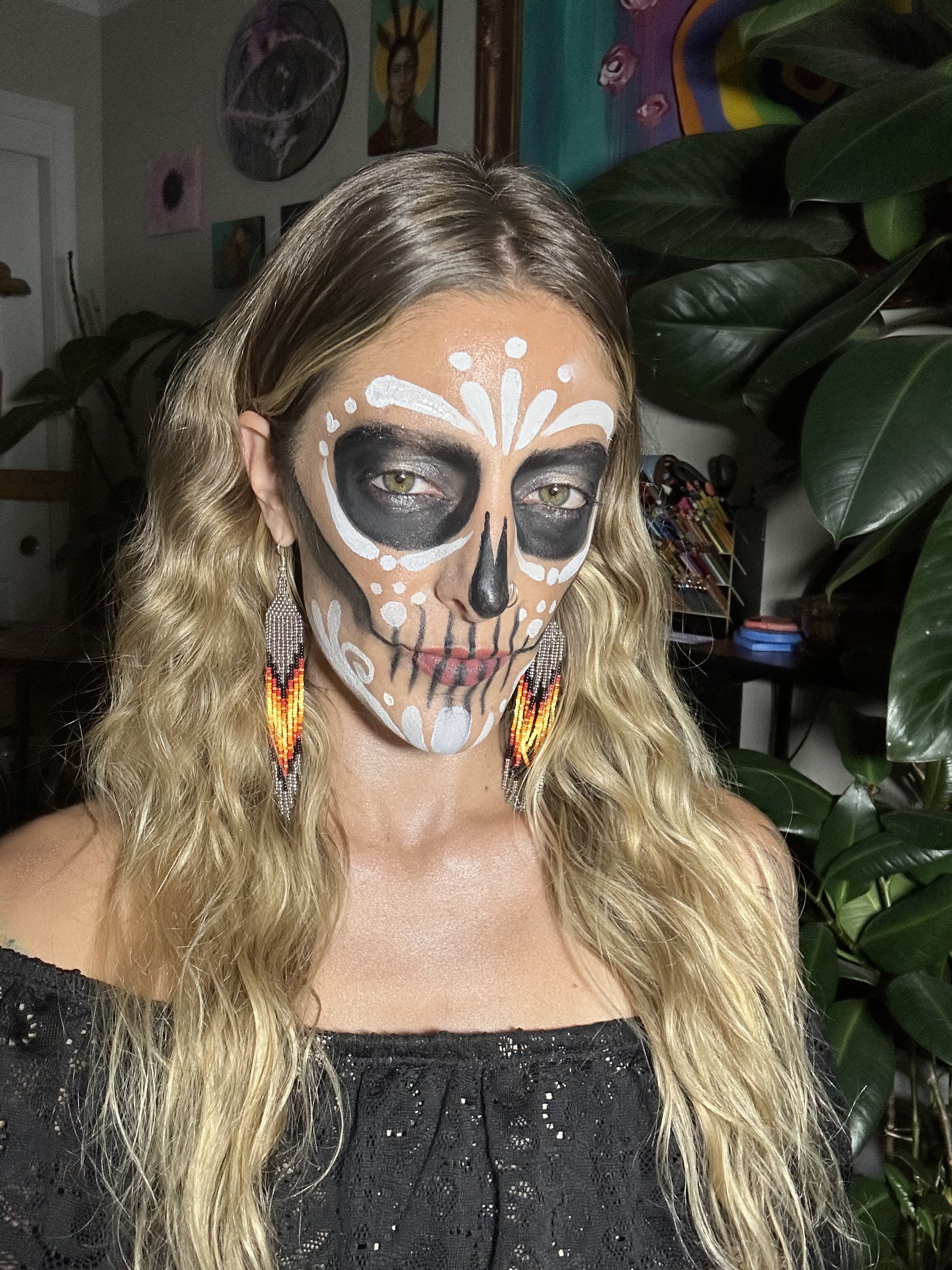 dia de los muertos makeup, day of the dead makeup, San Luis obispo makeup artist