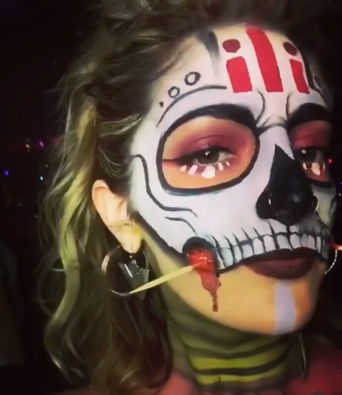 skeleton makeup San Luis obispo halloween makeup artist 