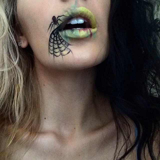 halloween makeup ideas, spider makeup