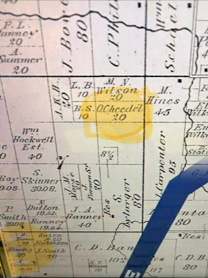 Orin Cheedle's farm in Metamora was near the Kindigs and the Morses.  Image from linked documentary.