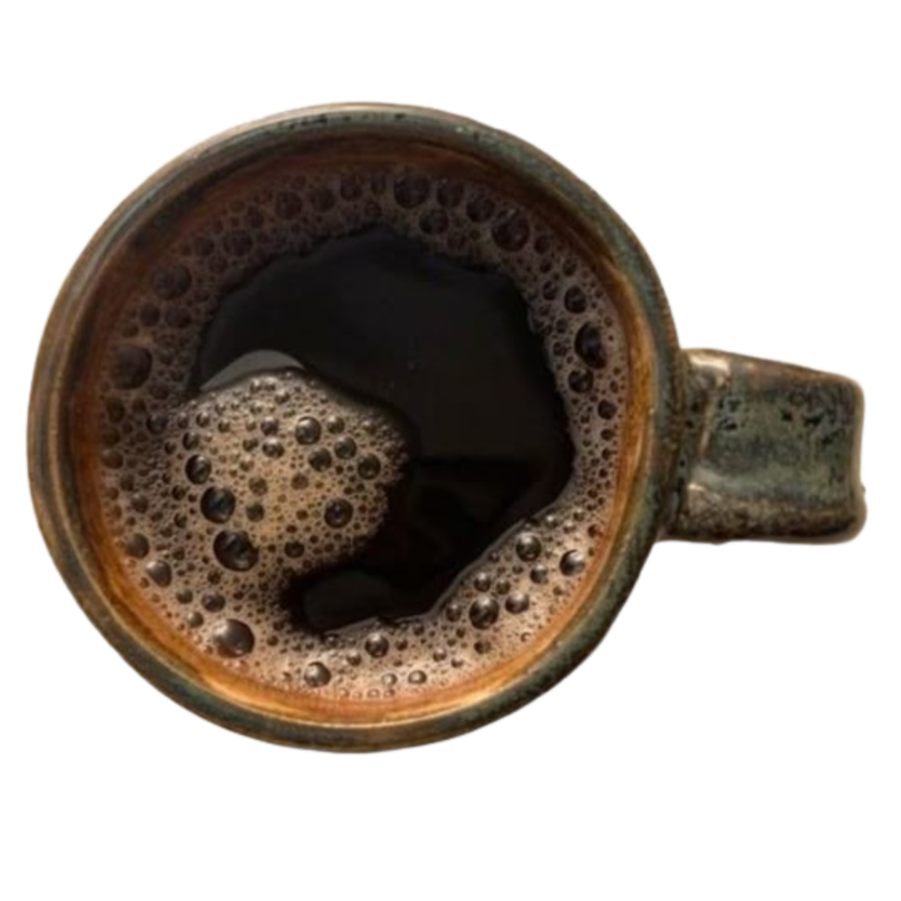 Geometric drawing of an outline square with sections divided by vertical, horizontal, and half circle lines.