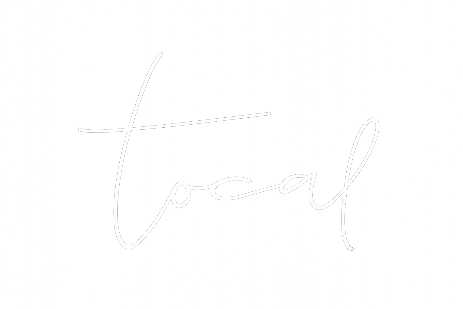 The word 'Local' written in white cursive text on a black background.