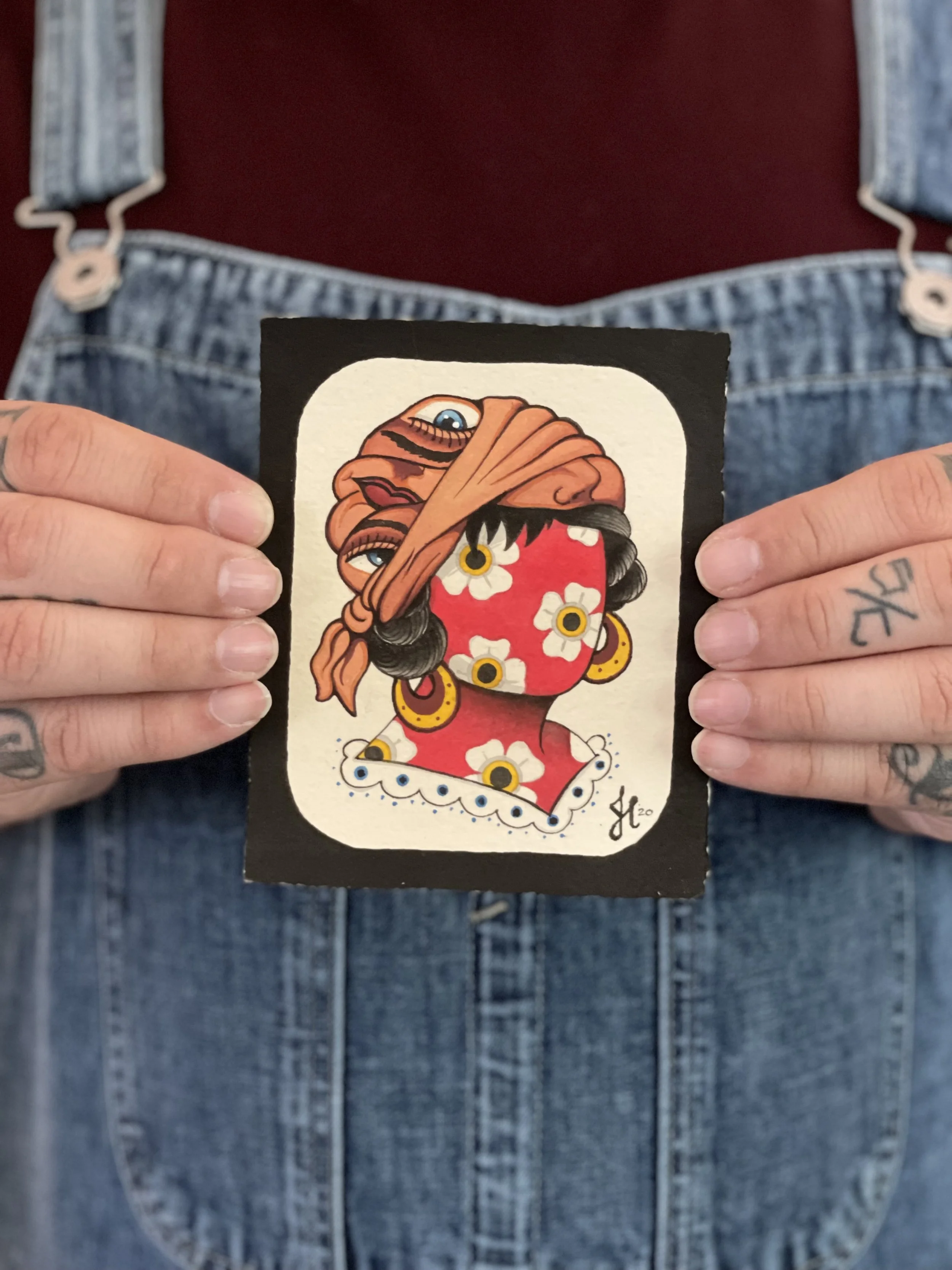 Skin Suit - Acrylic on paper.