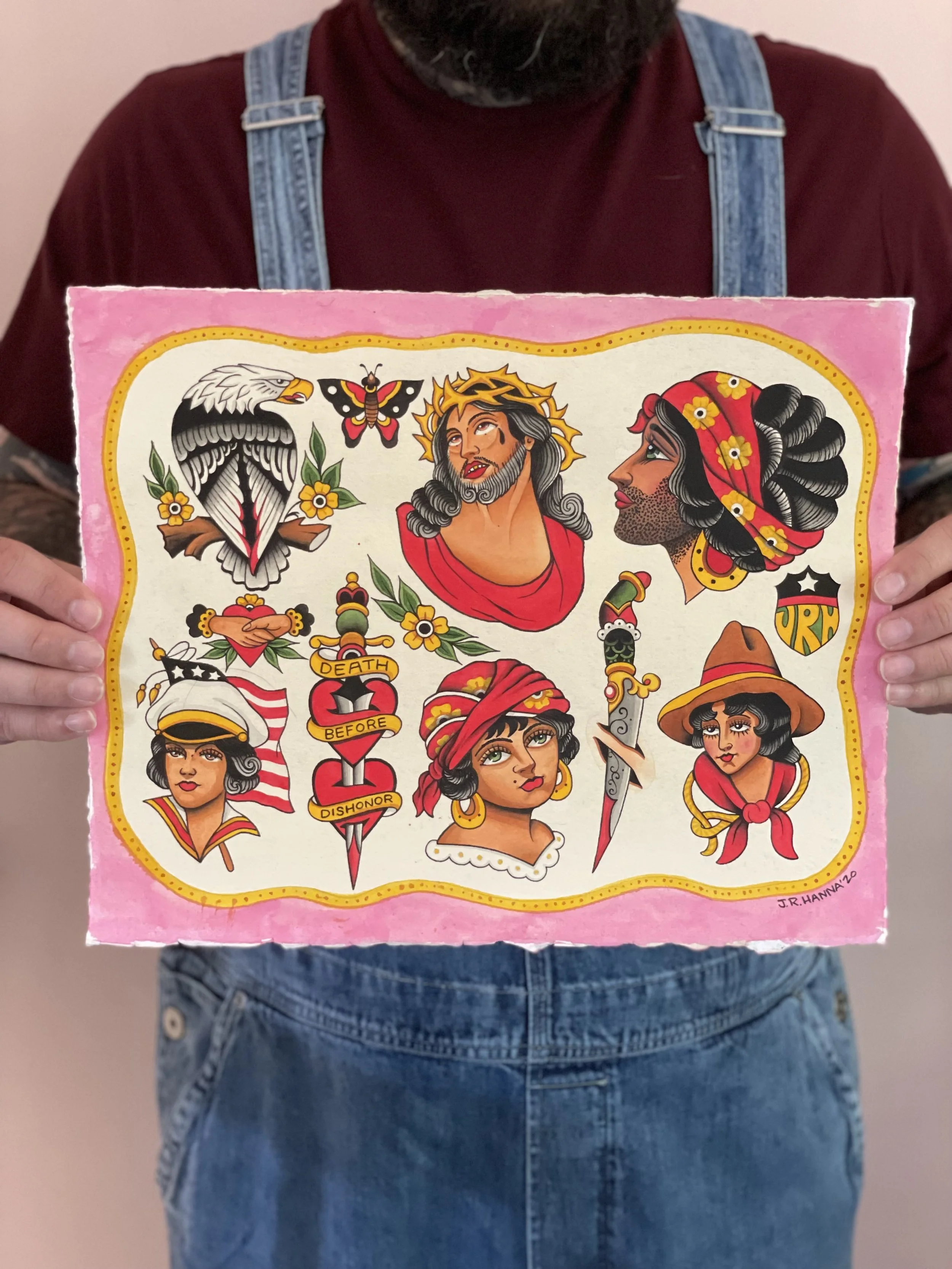 Untitled Flash Sheet - Acrylic on paper.