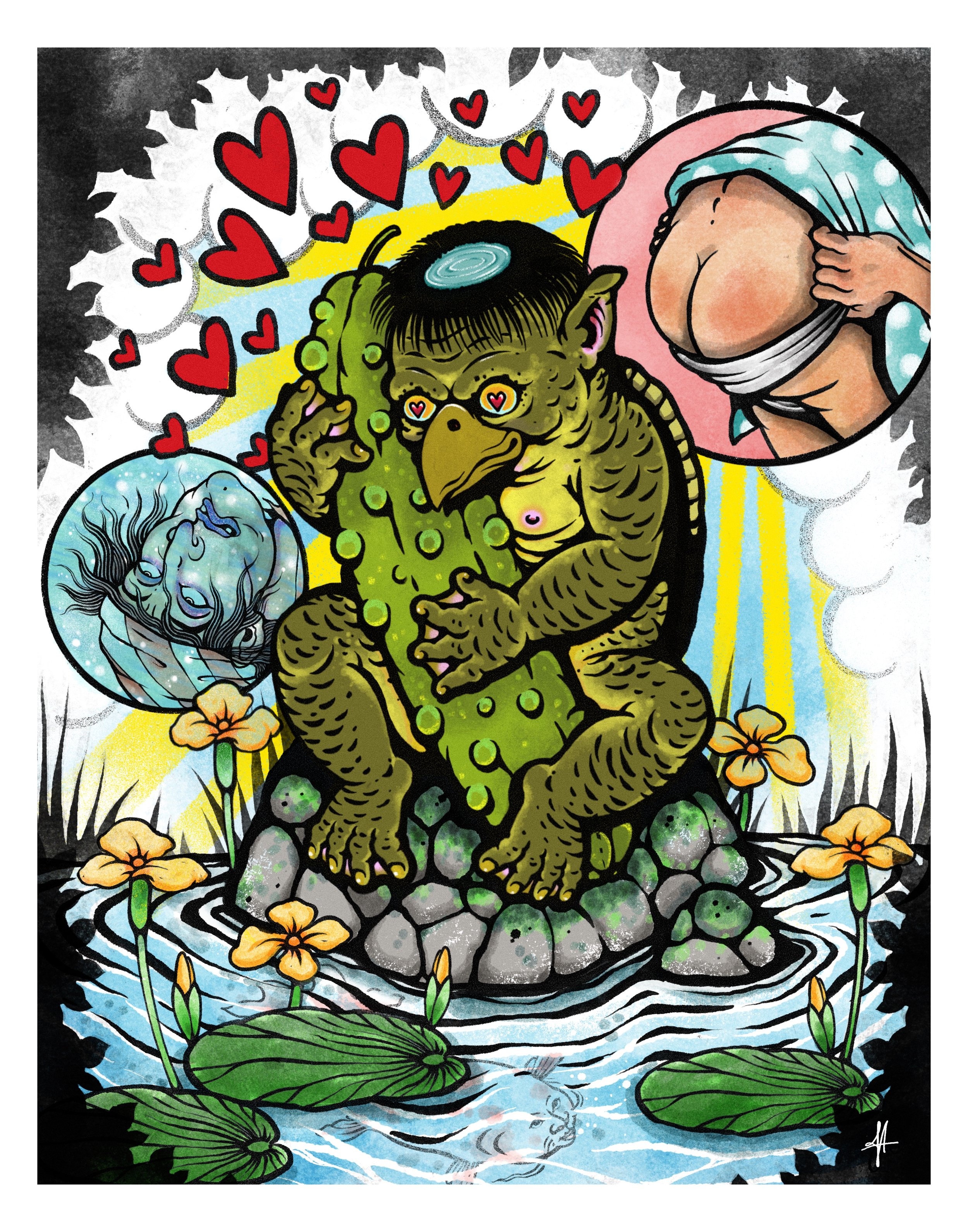 Kappa Dreams - Digital illustration.