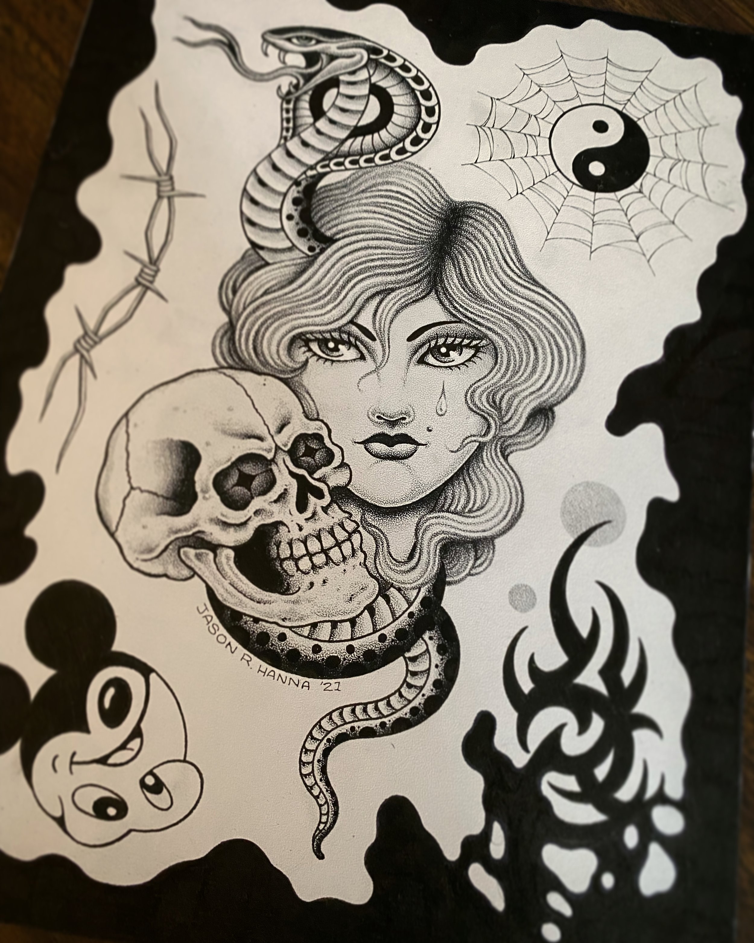 Untitled - Color pencil on paper.