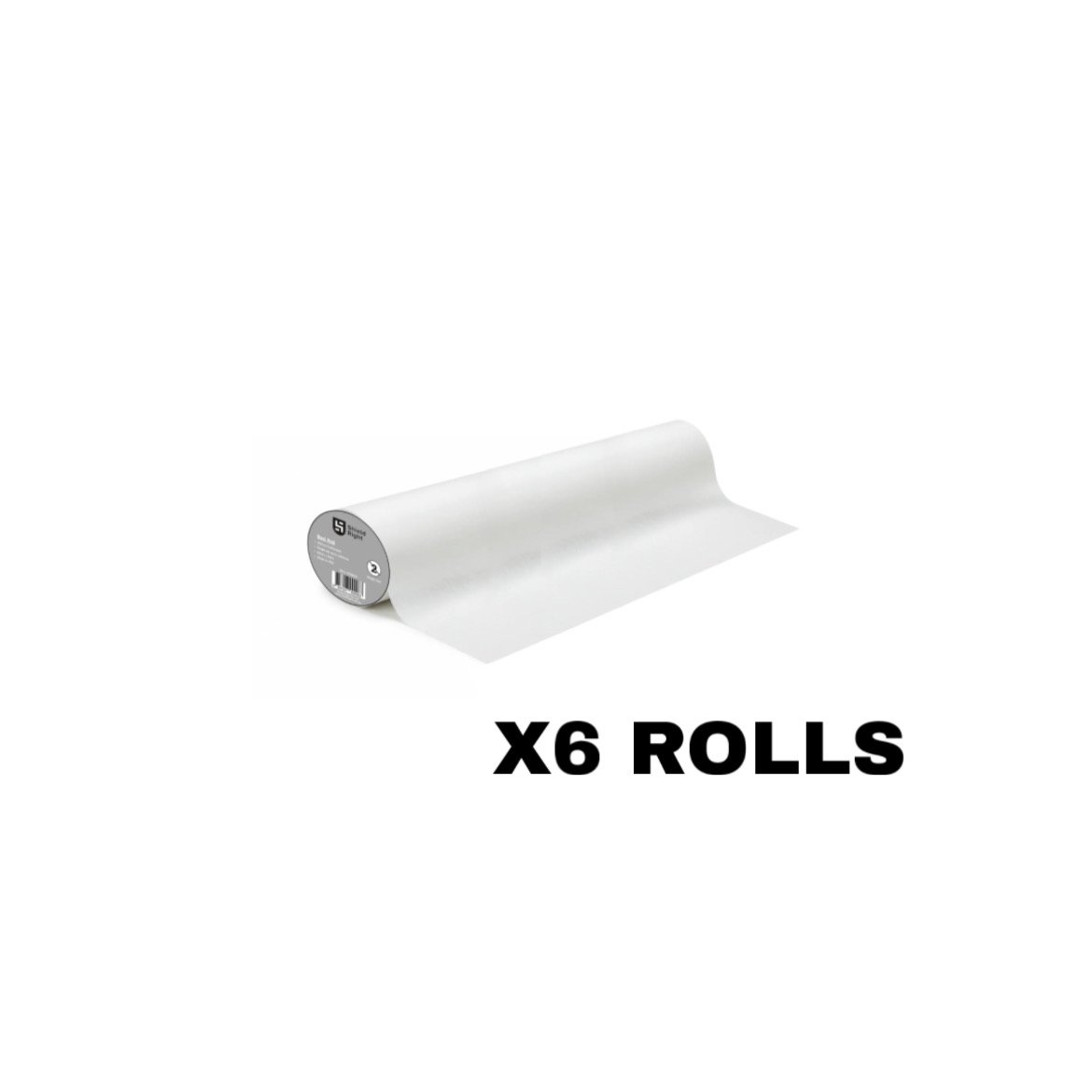 White Perforated Bed Rolls, 60x200cm per sheet