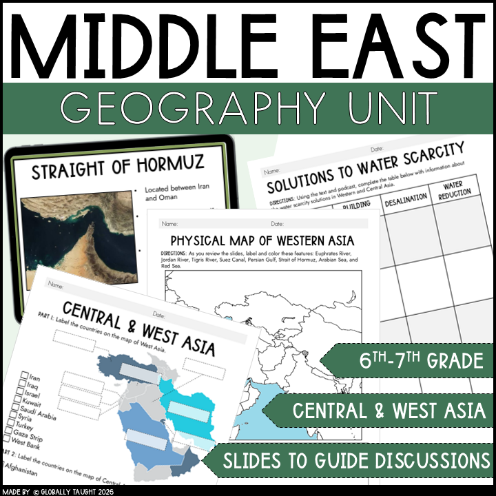 Geography of Central & Southwest Asia Unit (Middle East) | Maps, Climate & Physical Features
