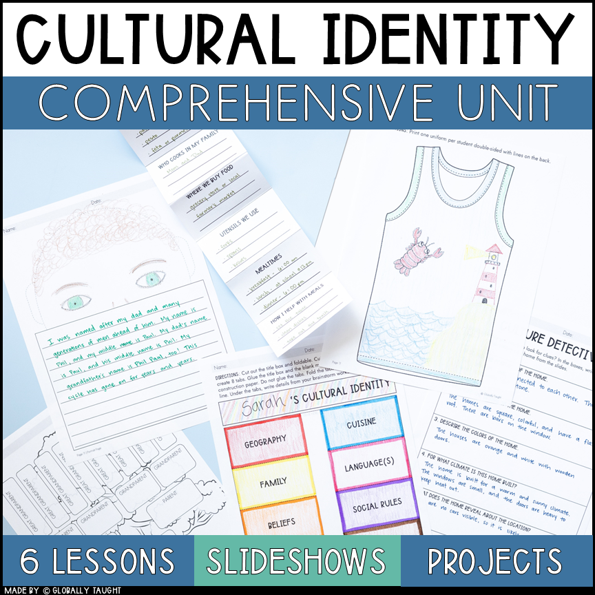 Cultural Identity Unit for 3rd–5th Grade | 6 Cultures Around the World Lessons