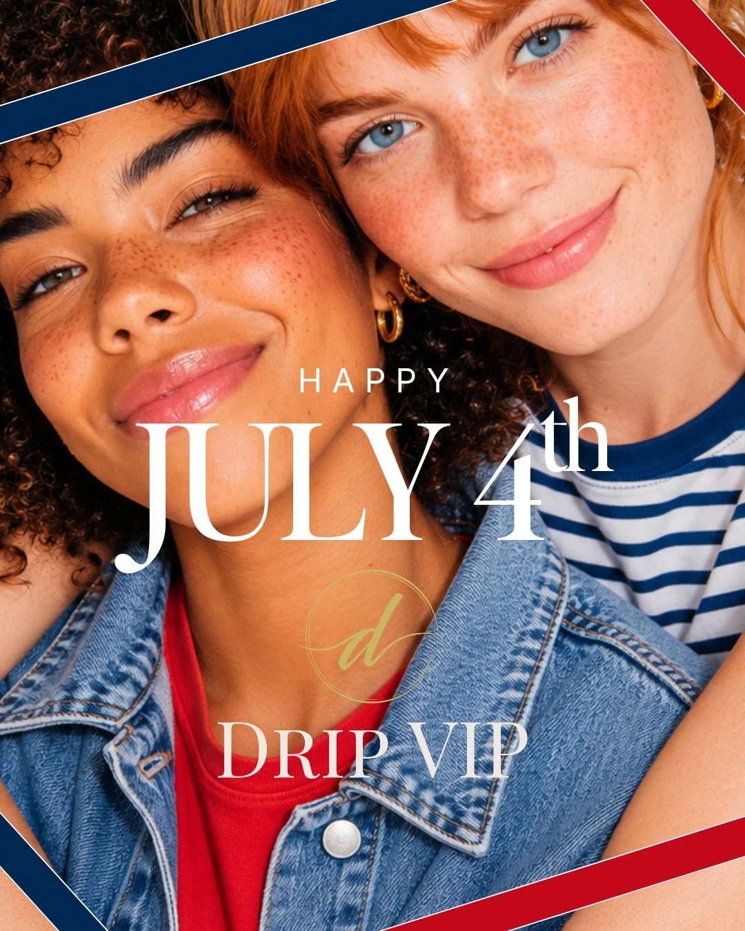 Celebrating freedom, friendship, and fun! 🎉🇺🇸 Wishing you all a Happy July 4th from Drip VIP. Stay hydrated! #July4th #DripVIP