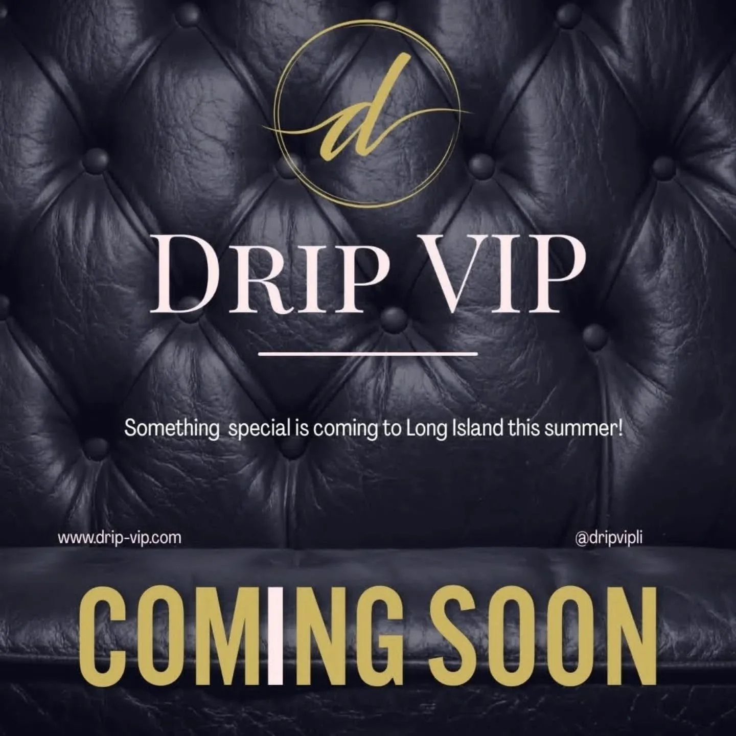 It's almost time....
@dripvipli 
Luxury wellness, delivered.
#ivhydration #ivhydrationtherapy #nad  #rapidrecovery #vitamininfusion