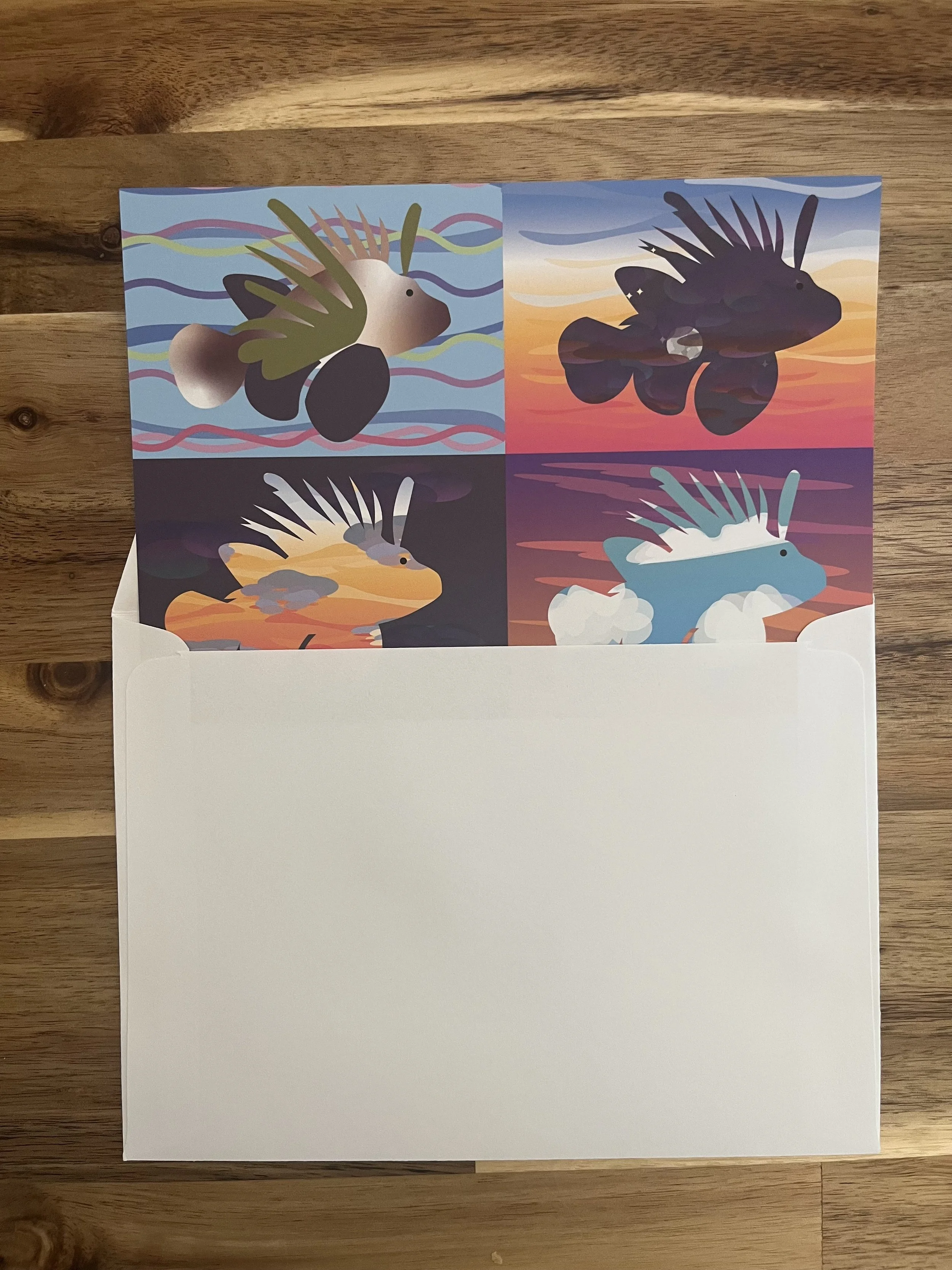 Lionfish Postcard: Stationery Edition